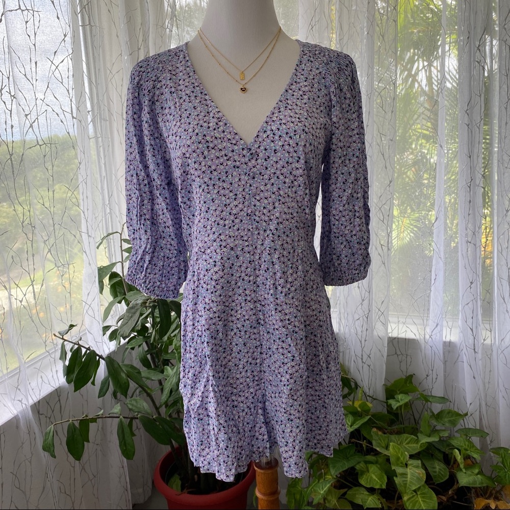 ZARA - SS20 NWT Purple Lilac Floral Mini Jumpsuit or Romper